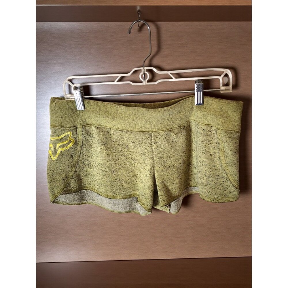 Fox Racing Lounge Shorts Women’s Medium – Soft Speckled Green Moto Style Logo - Picture 2 of 8